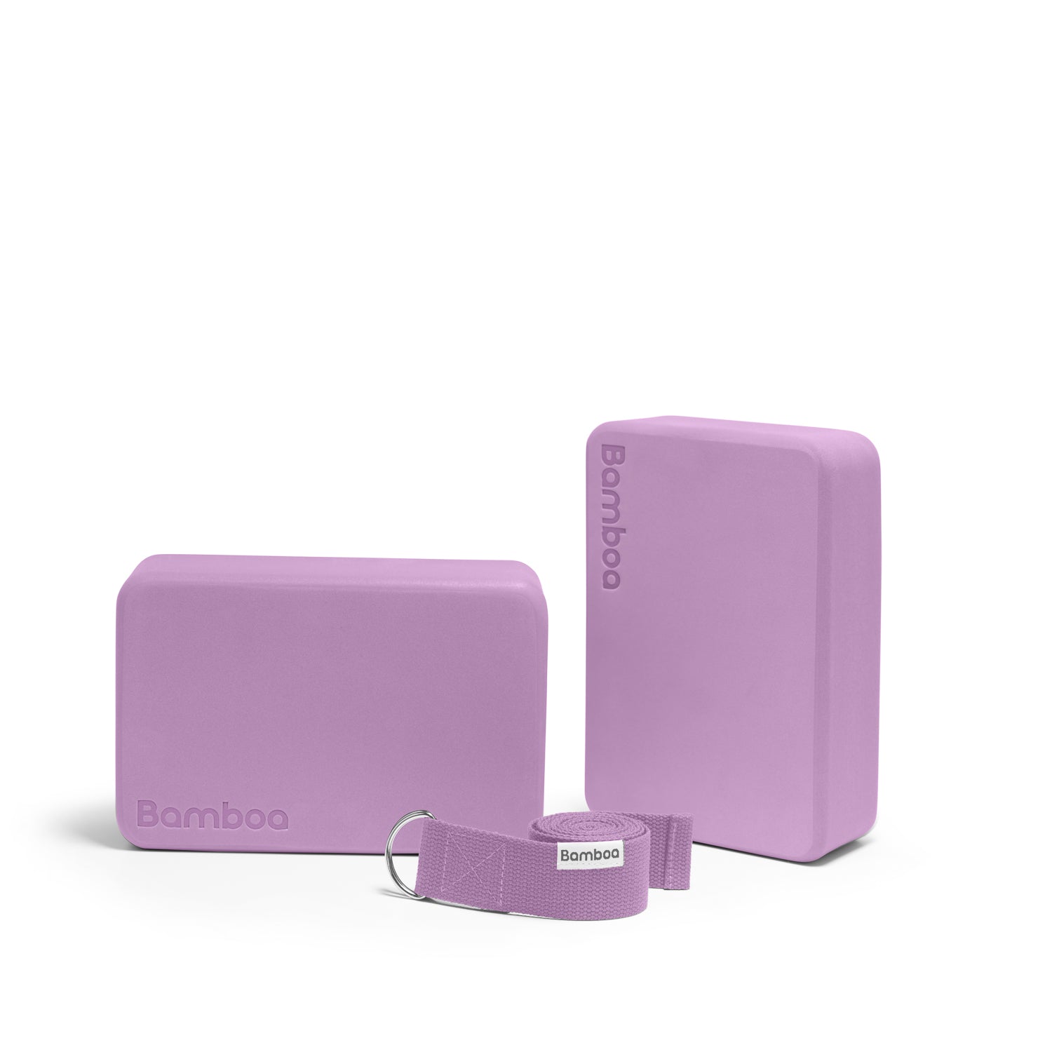 Bamboa Yoga blocks Pink Set Foam